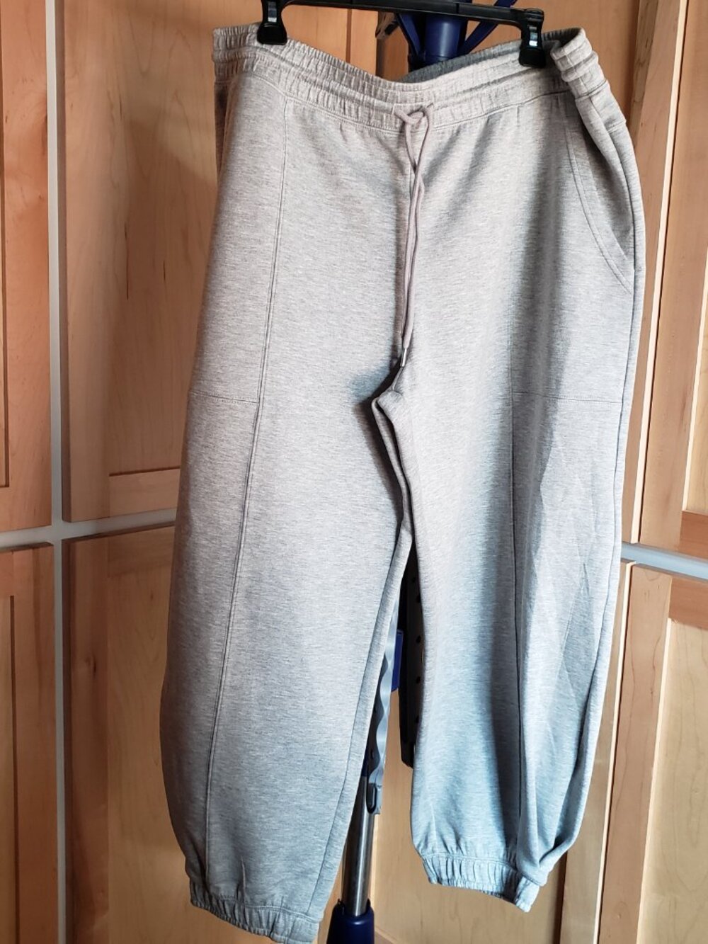 BNWT SCOOP ultra soft Scubaknit Barrel Pants heather grey (XXL) - Picture 2 of 5